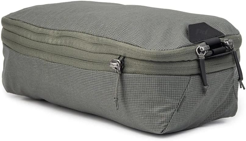 Peak Design Packing Cube, Sage, Weatherproof Luggage Cube with Dual Compartment Organization, Expansion and Compression, Zipper Opening, Travel Organizer for Men and Women, Size S