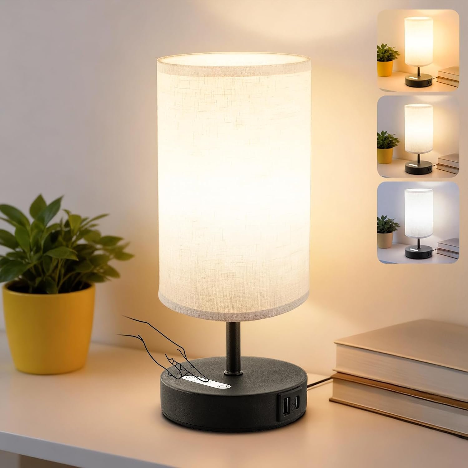 Light Therapy Lamp, 10000 Lux Natural Light Lamp Therapy Lamp with Remote Control, Sun Lamp 3 Color Temperature & 3 Brightness Level & Timer, Daylight Lamp for Home, Office
