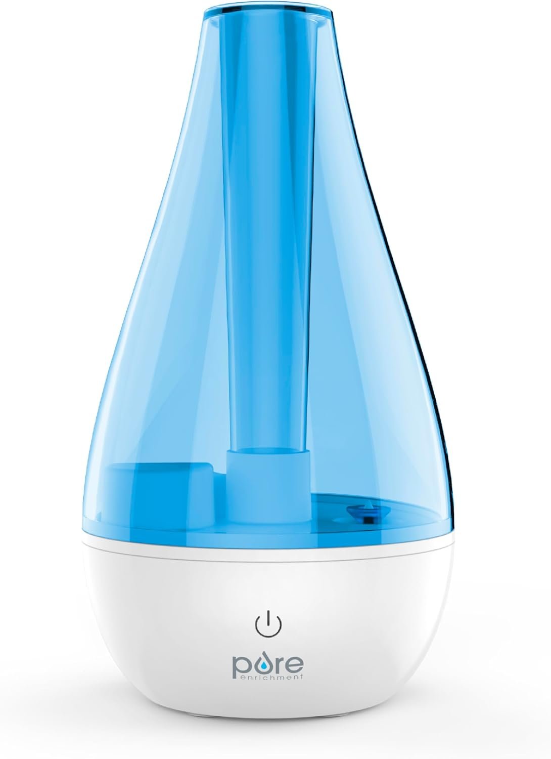 Pure Enrichment MistAire Studio Ultrasonic Cool Mist Humidifier – Small & Compact, Overnight Operation, 2 Mist Settings, Optional Night Light, & Auto Shut-Off – For Offices, Plants & Small Spaces