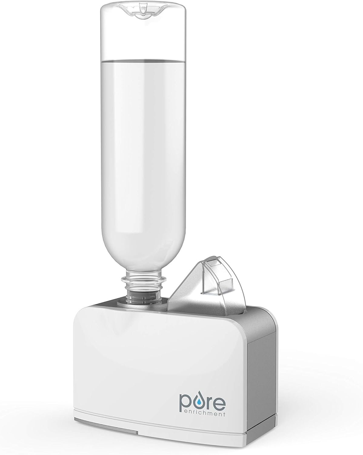 Pure Enrichment MistAire Travel – Ultrasonic Cool Mist Water Bottle Humidifier with Auto Shut-Off, Mood Light, Fold-Out Leg, and Storage Bag for Portable Use at Home, Office, Hotel, and More