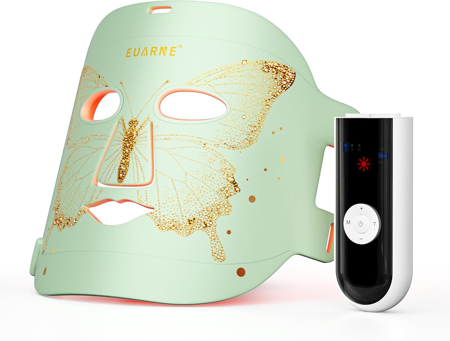 Red Light Therapy Mask for Face, FDA-Cleared LED Face Mask Light Therapy, 4 Light Modes with 860nm Infrared, Red & Blue for Anti-Wrinkle, Collagen Boost, Anti-Acne & Radiant Glow at Home