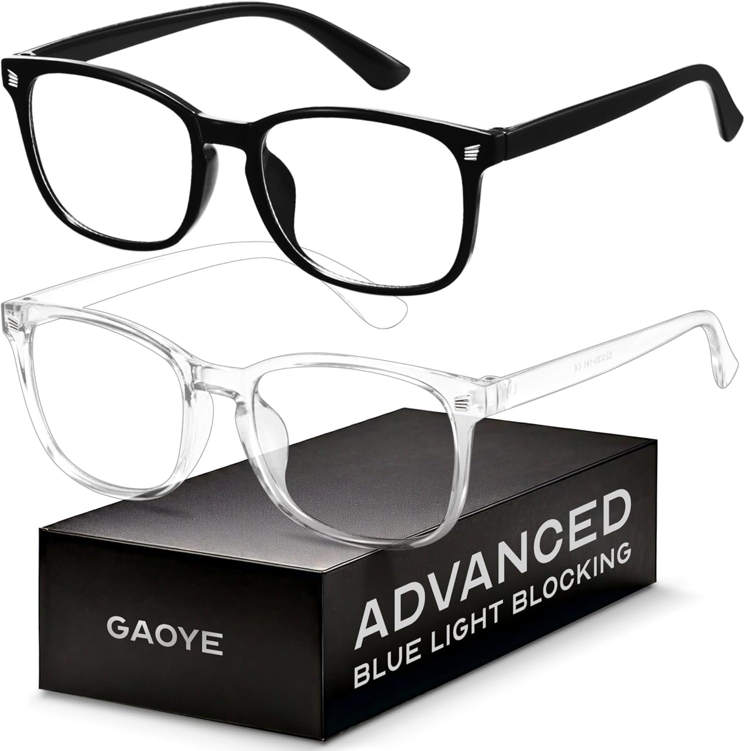 Gaoye Eyewear Frames for Men – Blue Light Blocking Square Glasses, Anti UV Ray Computer Gaming, Blue Blockers for Women