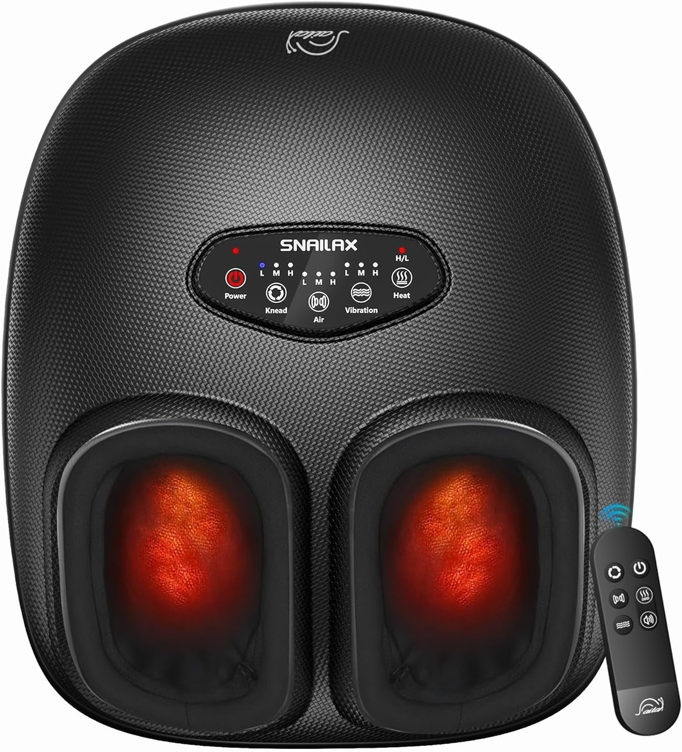 Snailax 2026 Shiatsu Foot Massager with Heat, Deep Kneading, Compression, Vibration,FSA Eligible Hsa Electric Feet Massage Machine for Plantar Fasciitis,Neuropathy,Remote Control,Gifts for Father