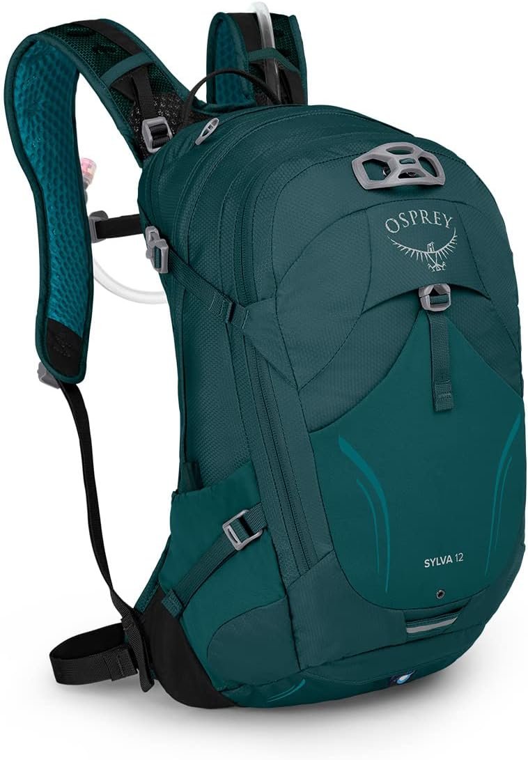 Osprey Sylva 12L Women’s Biking Backpack with Hydraulics Reservoir, Baikal Green