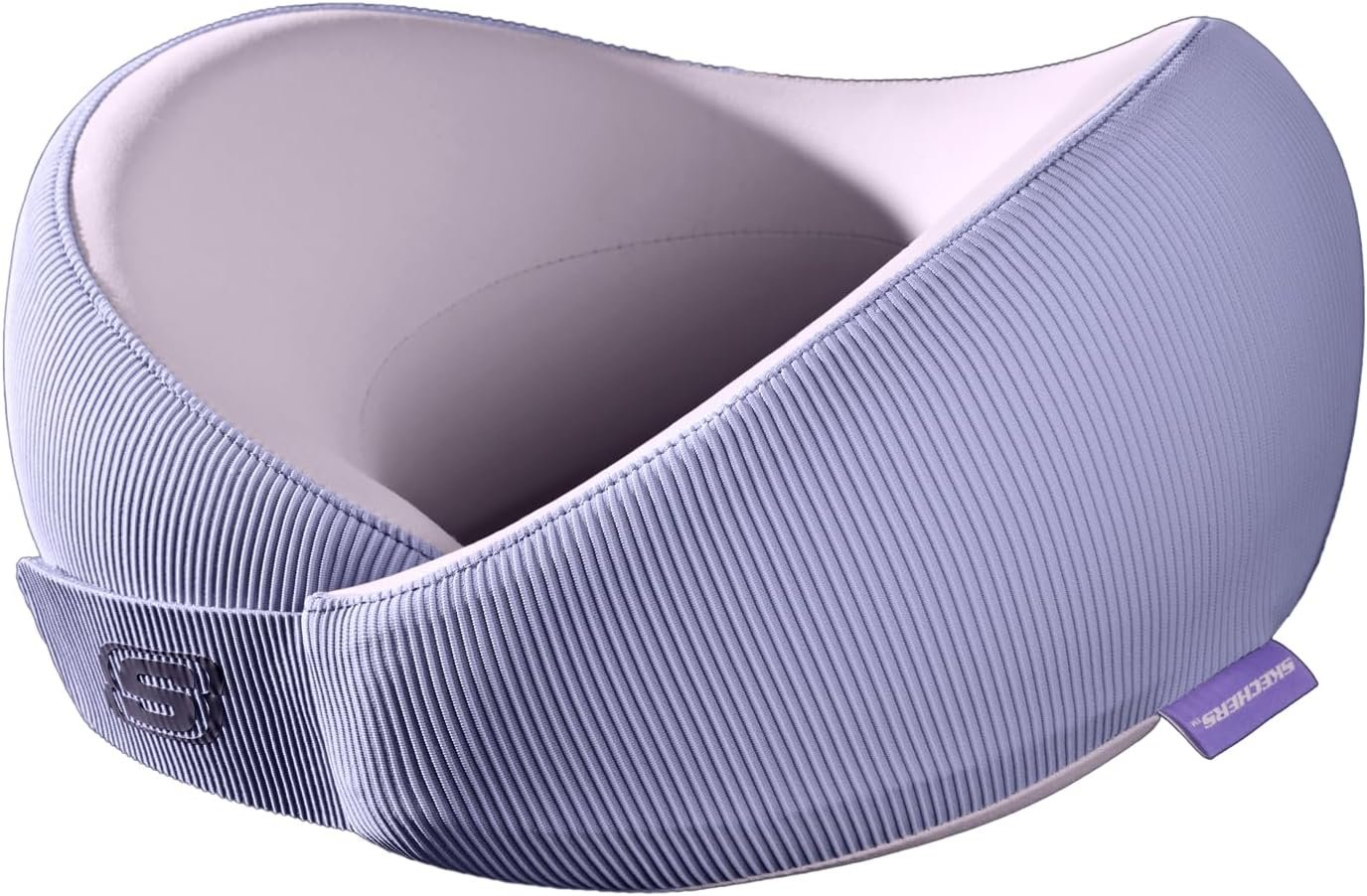 Skechers Women’s Memory Foam Neck Pillow, Comfortable & Breathable Travel Pillow,Neck Pillow Airplane for Travel, Car Rides, Home, and Office Use, Ergonomic Design for Men and Women,Purple