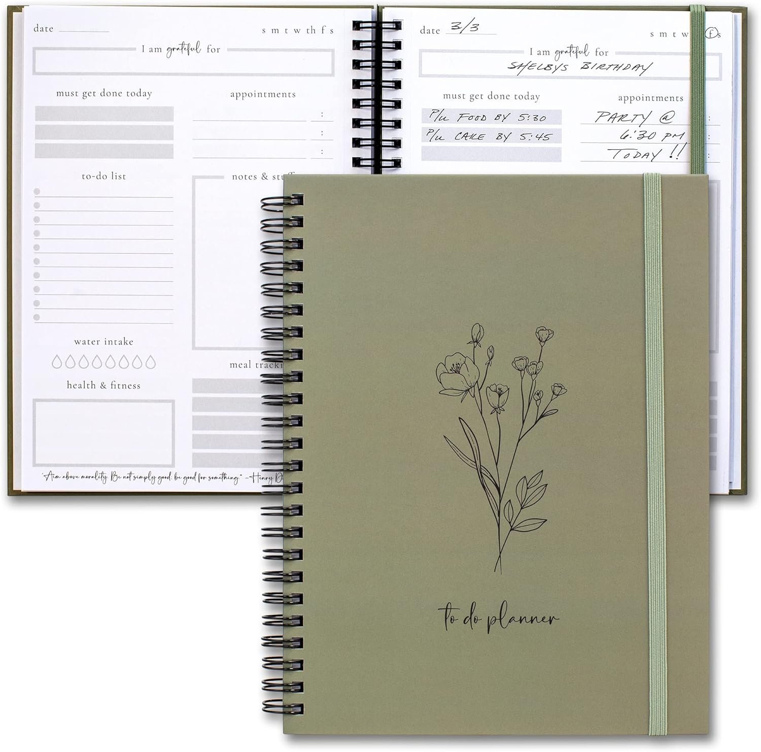 Beautiful To Do List Notebook – Aesthetic Daily Planner to Easily Organize Your Tasks And Boost Productivity – Stylish Undated ADHD Planner Gift and The Perfect School or Office Supplies For Women