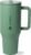 HydroJug Traveler – 32 oz Water Bottle with Handle & Flip Straw – Fits in Cup Holder, Leak Resistant Tumbler-Reusable Insulated Stainless Steel & Rubber Base – Gifts for Women & Men, Sage