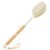 Backski Body Scrubber Anti Slip for Shower, Shower Brush Long Handle with Stiff and Soft Bristles, Body Wash Exfoliating Back Scrubber for Bath or Dry Brushing Body Brush(Orange)