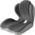 Ergonomic L-Shaped Memory Foam Seat Cushion for Car and Office Chair, Coccyx Support Cushion for Back and Hip Pain Relief, Universal Cushion for Car Seat, Wheelchair, Gaming Chair, Gray