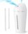 Battery Operated Portable Humidifier (Dual Nozzles)- Small Air Humidifiers for Bedroom, Plants, Office, Travel, Car, Cool Mist Humidifiers, 4 Mist Settings, Warm Night Light, Auto Shut-Off