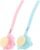 Tbestmax Loofah Back Scrubber Long Handle Shower Body Brush with Soft Mesh Sponge for Women Skin Exfoliating Bath, Massage