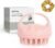 Scalp Massager Shampoo Brush, Scalp Scrubber with Soft Silicone Bristles, Scalp Exfoliator for Dandruff Removal, Scalp Massager for Hair Growth, Wet Dry Hair Brush for Scalp Care, Pink