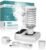 Travel Humidifier, Portable Small Humidifier for Plants, Bedroom, Office, Hotel or Car, 5000mAh Battery Operated Mini Cool Mist Humidifiers, Quiet 23dB, Auto-off, Night Light & BPA-Free, White