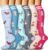 Bluemaple 6 Pack Copper Compression Socks for Women and Men Circulation-Best Support for Medical, Running,Nursing,Athletic