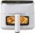 NEWBULIG Air Fryer，4QT Small AirFryer with Easy View Window and Interior Light, Digital Touchscreen with 8 Presets for Custom Cooking, Nonstick and Dishwasher Safe Basket, White