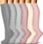 COOLOVER Copper Compression Socks for Women and Men(6 Pairs)-Best Support for Running, Athletic, Nursing, Travel