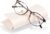 FONHCOO Stylish Blue Light Glasses Women Men Eyeglasses, TR90 Fashion Round Transparent Eye Glasses (Tortoise)