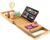 Luxury Foldable Bathtub Tray Caddy – Waterproof Wood Bath Tray for Tub, Expandable Size Fits Most Tubs, Bathroom Accessories for New Home & Mothers, Birthday Gifts for Mom