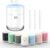 SZO Portable Mini Humidifier, 500ML USB Personal Cool Mist Humidifiers for Bedroom Office Travel Desk, Whisper Quiet 20dB with 2 Mist Modes & Auto Shut-Off, Small Desktop Humidifier (White)