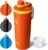 BOTTLE BOTTLE Shaker Bottle 26 oz Insulated Water Bottle for Men and Women Protein Shaker Bottles for Gym Pre Workout Metal Water Cup orangered