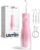 usmile C30 Cordless Water Flosser, 300ml Large Tank, 5 Pressure Levels Deep Clean, S-Shaped Nozzles for Braces & Sensitive Gums, USB-C Rechargeable, IPX7 Waterproof, Portable Travel & Home Use(Pink)