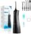 Leominor Water Dental Flosser – 5 Modes Cordless Portable Oral Irrigator, IPX7 Waterproof, Rechargeable Teeth Cleaner Upgrade Datchable Tank Professional Flossing Cleaning Pick for Home Travel (Black)