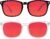 2 Packs Professional Sleep Glasses with 99.9% Blue Light Blocking Dual AR Coatings Red Lens, Computer Gaming Glasses for Men Women, Anti Fatigue & Eye Strain