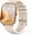 Smart Watch for Men Women Compatible with iPhone Samsung Android Phone 1.69 inch Full Touch Screen IP68 Waterproof Bluetooh Fitness Tracker Heart Rate/Sleep Monitor (Gold)