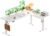Casaottima 63 Inch Electric L-Shaped Standing Desk, Reversible Corner Desk with Height Adjustment, Large Ergonomic Workstation for Home Office, Reception Room, White