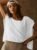 Kumufenc Women Short Sleeve Workout Shirts Open Back Tops Casual Yoga Y2k Athletic Gym Slouchy Crop Running Tees