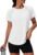 NIASHOT Womens Workout Tops Short Sleeve Yoga Pilates Outfits Athletic Gym Running UV Protection Shirts with Mesh