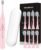 kingheroes Electric Toothbrush Set, Comes with 8 Brush Heads & Travel Case,4 Modes with 2 Minutes Built in Smart Timer, One Charge for 60 Days, 42000 VPM Motor (Pink)