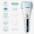 Epilator for Women, 6 in 1 Hair Removal Epilator, Shaver, Face Razor, Facial Brush, Face Massage and Body Exfoliator,IPX7 Waterproof Rechargeable Hair Removal for Women, 2 Speeds