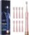 AJELU Sonic Electric Toothbrush for Adults, USB Rechargeable Sonic Toothbrush with 8 Brush Heads, Smart Timer, 5 Modes, 2-Hour Fast Charge Last 30 Days, Pink