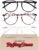 IBOANN Chic & Comfy Blue Light Glasses for Women – 3-Pack Round Frames, Screen-Ready Style with UV Protection Coating