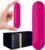 Mini Handheld Electric Back Massager Waterproof Quite Massager, Portable Massager for Back Neck Shoulder Body,Rose Red