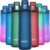 Opard Zip 20oz Plastic Water Bottle Dishwasher Safe, Leakproof Flip-Top Lid, BPA Free Tritan, Wide Mouth Reusable Kids Water Bottle for School Hiking Commuting Outdoor Travel and Gym