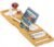 Sen Yi Bao Luxury Bamboo Bathtub Tray – Wooden Expandable Caddy with Book, Tablet, Wine Holder – Gift Idea