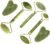 Jade Roller & Gua Sha Set 5 in 1 Facial Massager Tools – Jade Gua Sha Facial Massager Set with Roller for Face Sculpting & Skin Care