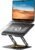 Lamicall Adjustable Laptop Stand for Desk – 360 Rotating Base Ergonomic Computer Stand, Aluminum Laptop Riser Foldable Protable for Office Home fits MacBook Neo Air Pro, Dell, HP (10-17.3”) – Black