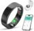 BIEMHA IP68 Waterproof Smart Ring – Fitness & Health Tracker with Sleep/Exercise Monitoring, Unisex for Women Men, iOS & Android Compatible, Long Lasting Battery Life, No Subscription (Black, 7)