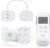 Comfytemp Wireless TENS Unit Muscle Stimulator, FSA HSA Eligible Rechargeable Tens Unit for Pain Relief with Remote Control, Portable Pulse Muscle Stimulator for Back Shoulder Sciatica, 15 Modes