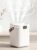 2L Cool Mist Humidifiers for Bedroom, 3 Nozzles Quiet Small Humidifier with 4 Mist Modes, Top Fill Desktop Personal Humidifier with Night Light & Auto-Shutoff, Portable USB Powered for Office, Plants