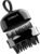 SHINLEA 2 in 1 Scalp Massager Hair Growth,Scalp Scrubber with Soft Silicone Bristles for Dandruff Removal,Shampoo Brush for Exfoliation,Head Massager for Both Wet and Dry Use (Black)