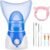 Face Steamer for Facial Deep Cleaning, Facial Steamer for Women, 2 Modes Nano Ionic Facial Steamer for Unclogs Pores, Hydrating, Blue(Include Blackhead Remover Kit, Brush, Headband)