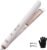 Quico Hair Straightener, 110-240V Global Travel Hair Straighteners for Women, 15s Fast Heating, Ceramic Negative Ion Flat Iron, Temp Memory, 320℉-450℉, Auto-Off, with Glove and Clips, Gift, Pink