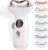 Microcurrent Facial Device with Red Light and 7-in-1 Hot Cold Gua Sha Modes, Face Neck Eye Massager for Morning Depuffing and Daily Skincare Routine