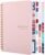 Undated Weekly Planner with Habit Tracker, 52 Weeks To Do List Notebook A5 Weekly Goal Planner with Spiral Binding & Stickers Home Work School Supplies for Women Girls 8.2″ x 5.7″ – Pink