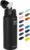 Fanhaw 20 Oz Kids Insulated Stainless Steel Water Bottle with Straw Lid, Leakproof & Anti-Dust Everyday Use Bottle for School, Women & Men, Back to School Essentials (Black)