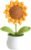 Crochet Flowers Sunflower for Home Office Desk Decor, Funny Crochet Sunflower Gifts for Women Teacher Mom Birthday Gifts for Women Her Wife Coworker Friends